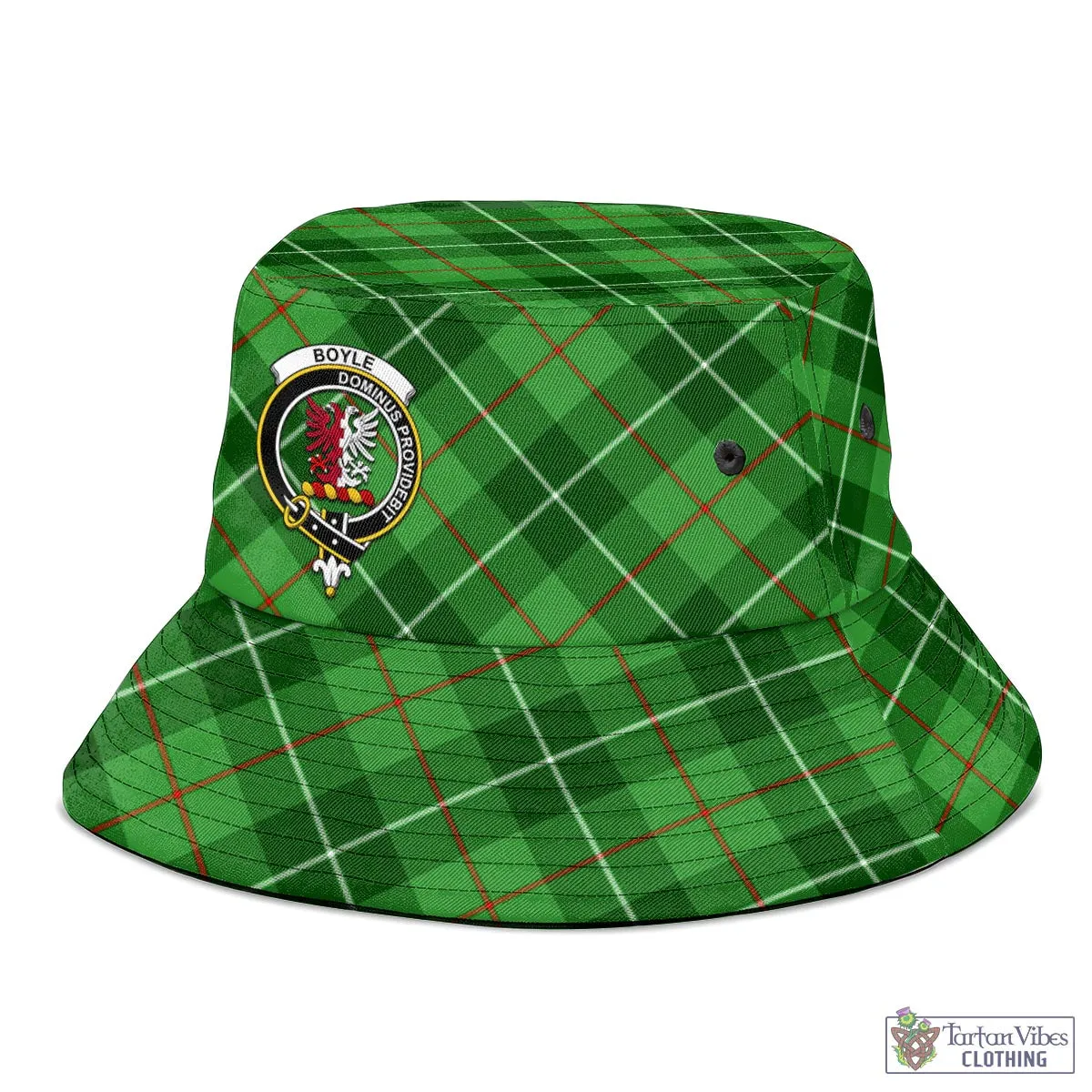 Boyle Tartan Bucket Hat with Family Crest