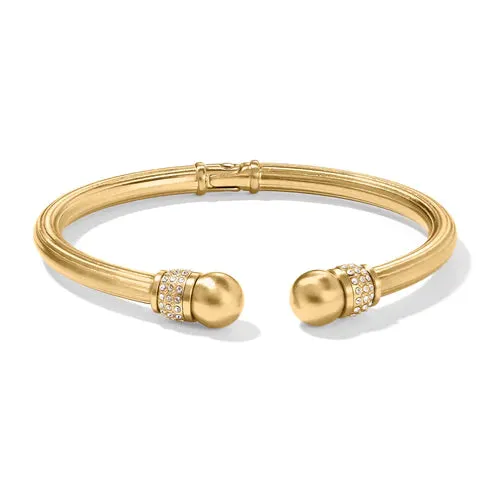 Brighton | Meridian Open Hinged Bangle Bracelet in Gold Tone