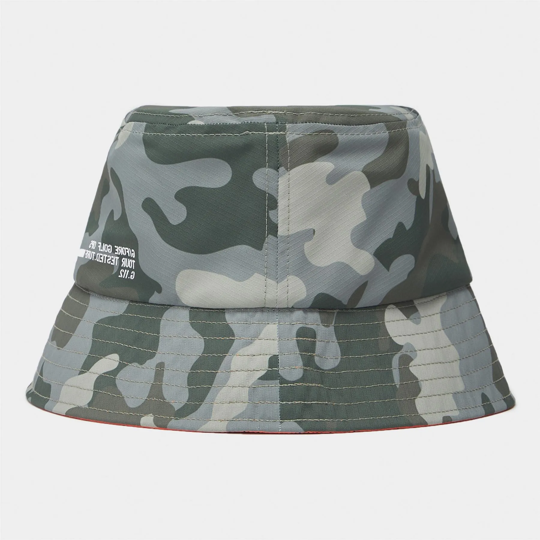 Camo G112 Reversible Tech Bucket Hat Woodland Camo/Shocking Orange - SS24