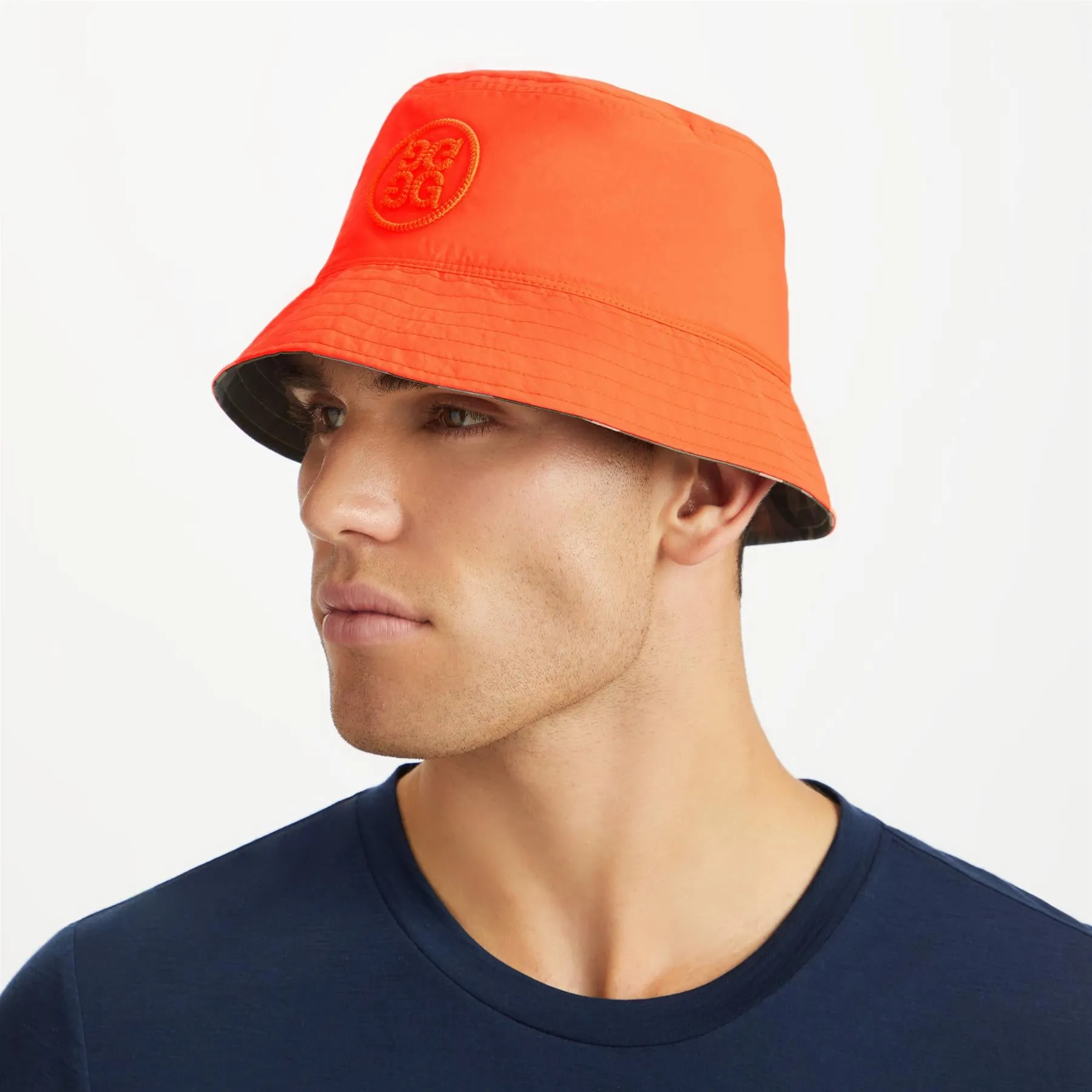 Camo G112 Reversible Tech Bucket Hat Woodland Camo/Shocking Orange - SS24