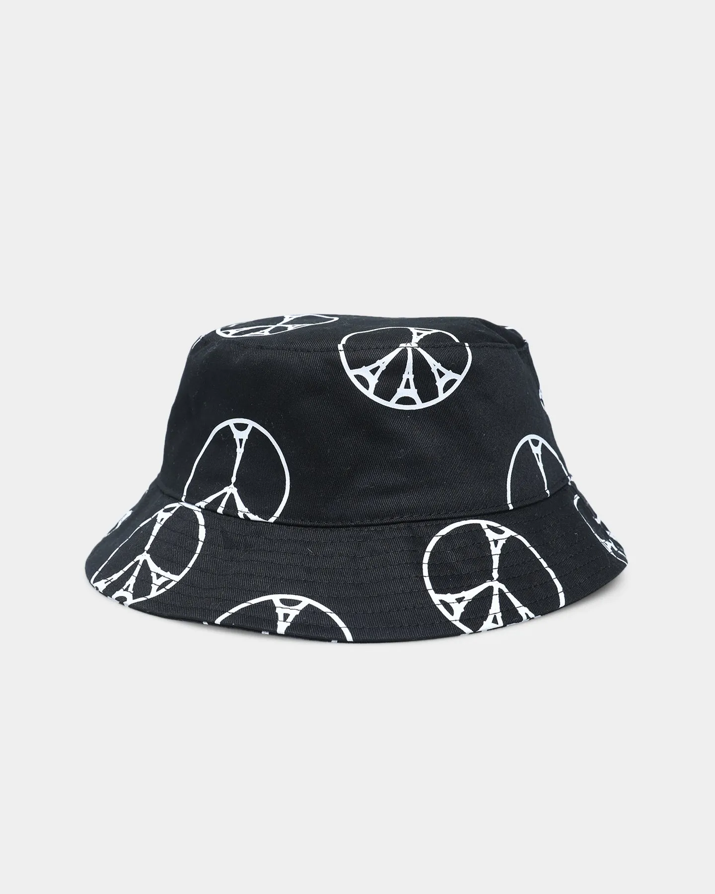 Carre Peace All Over Bucket Hat Black/White