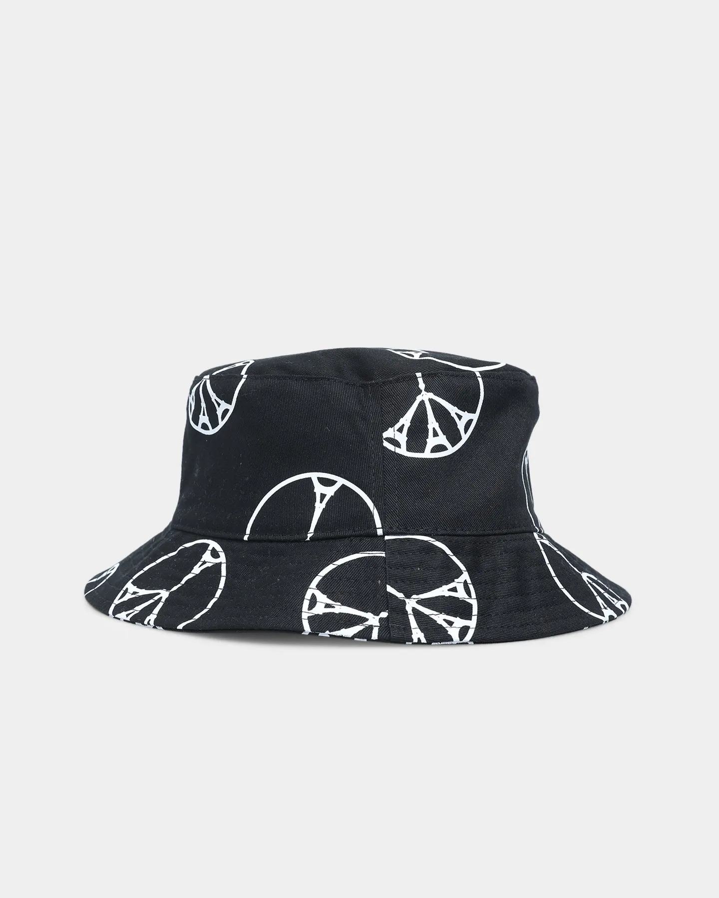 Carre Peace All Over Bucket Hat Black/White