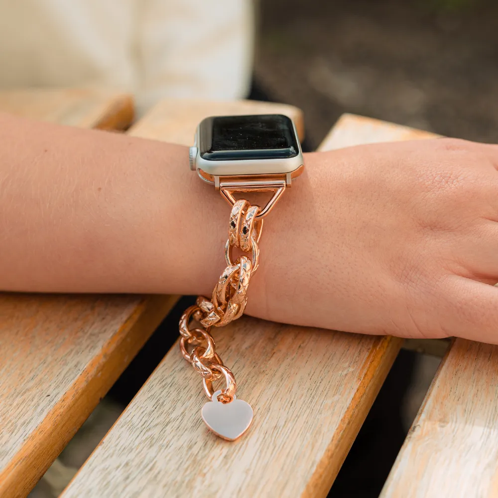 Chain Bracelet Apple Watch Strap - Rose Gold