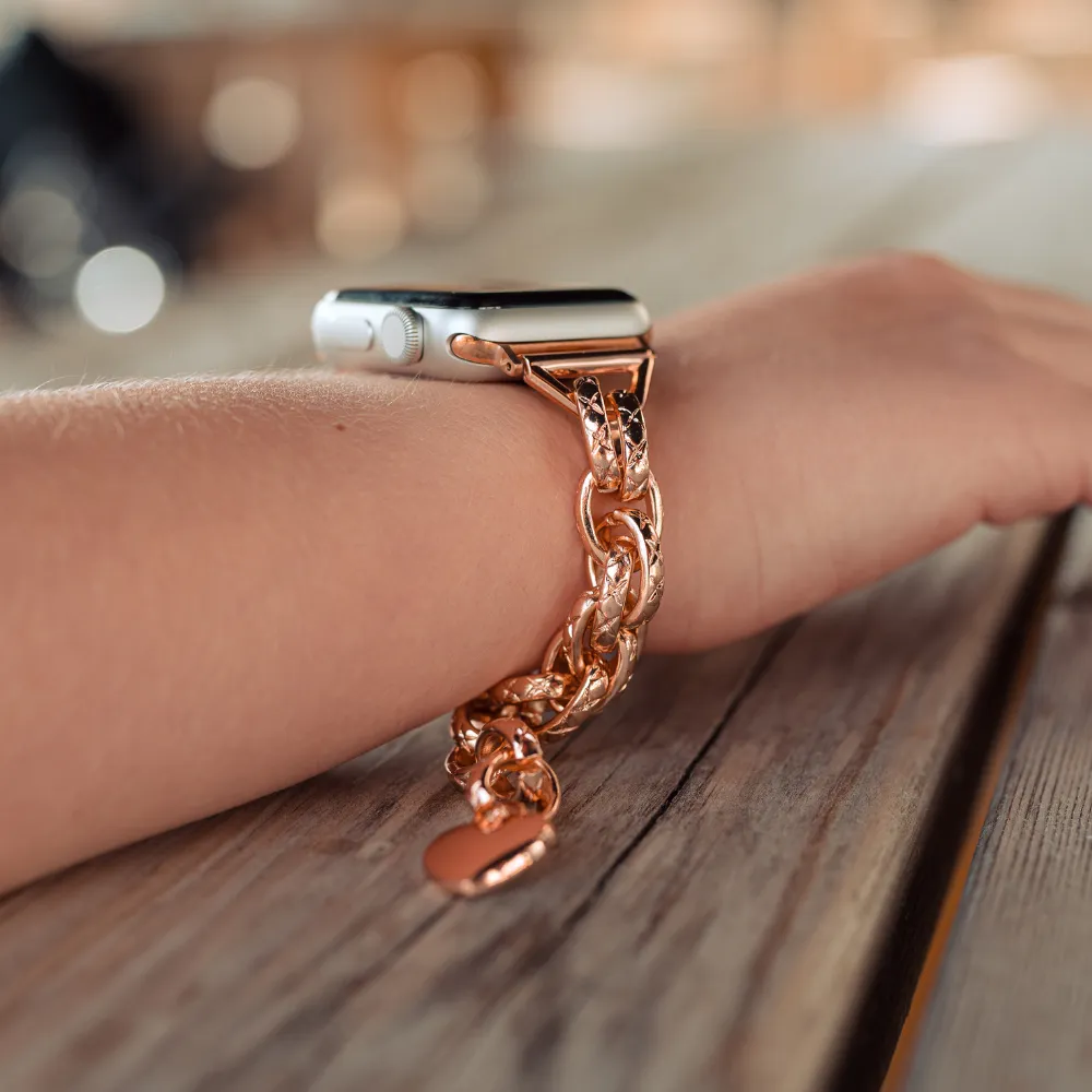 Chain Bracelet Apple Watch Strap - Rose Gold