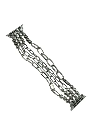 CHAIN LINK APPLE WATCH BAND | SILVER