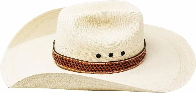 Challenger Handcrafted Western Floral Tooled Leather Hat Band