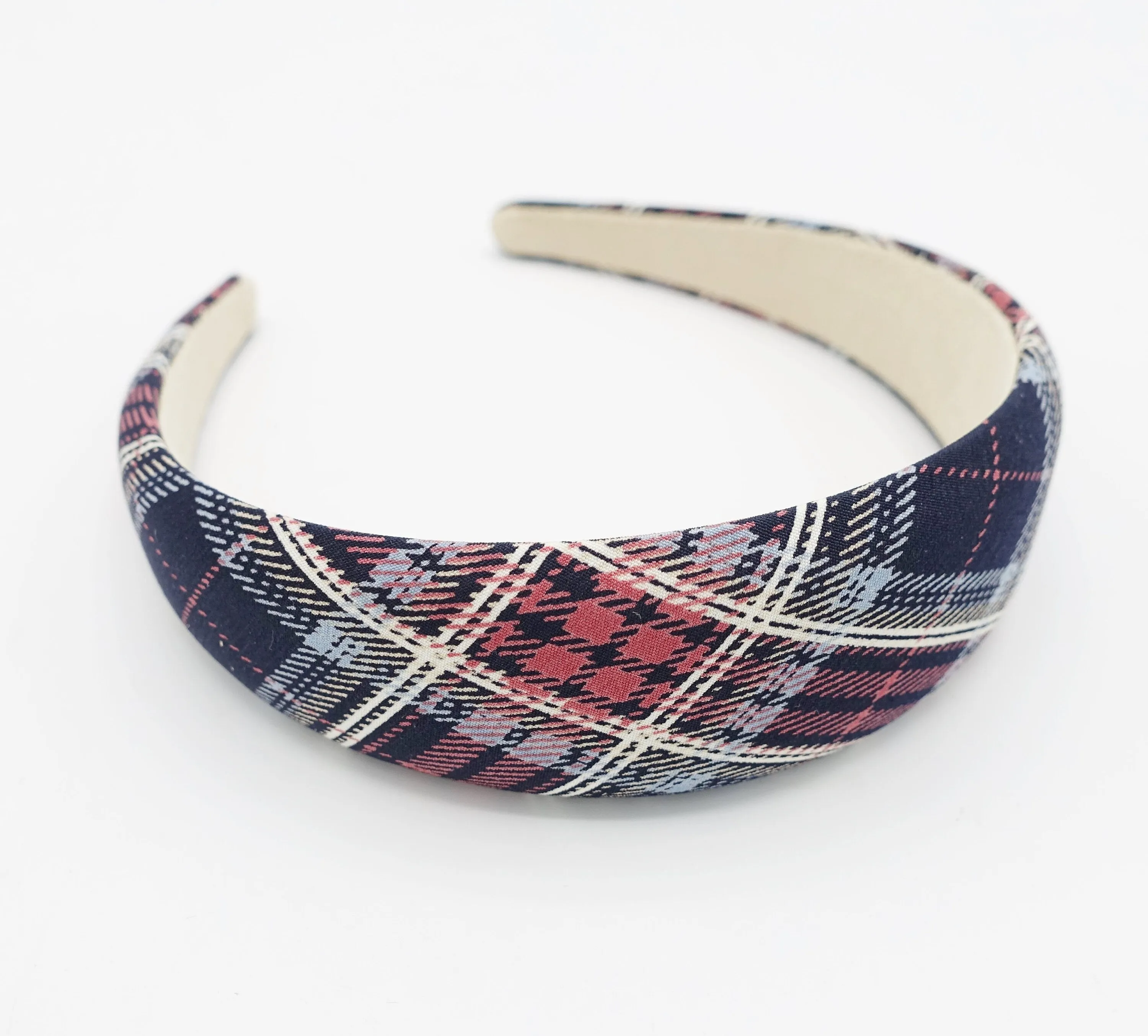 check headband plaid pattern hairband basic hair accessory for women