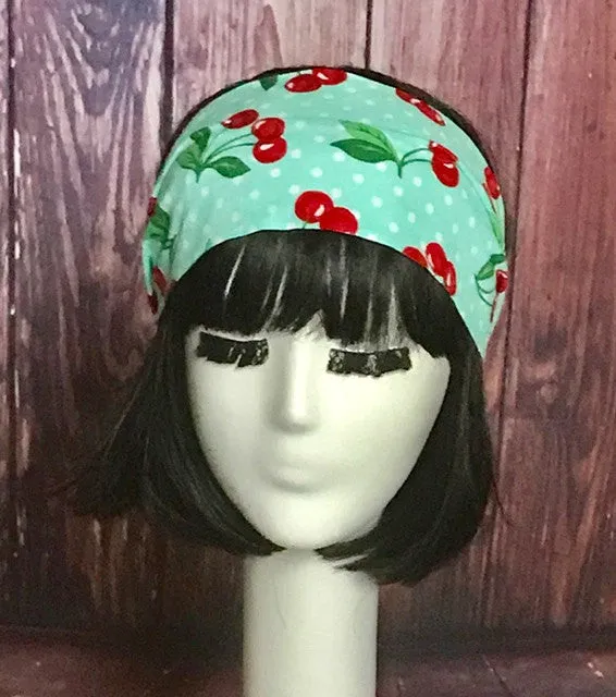 Cherry Print Cotton Headband