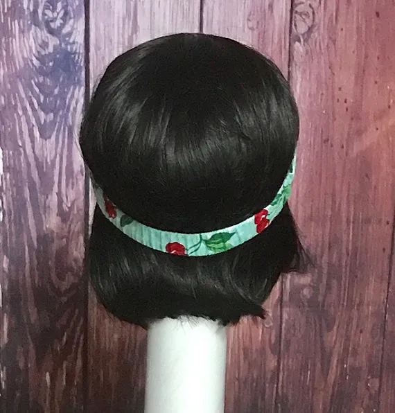 Cherry Print Cotton Headband