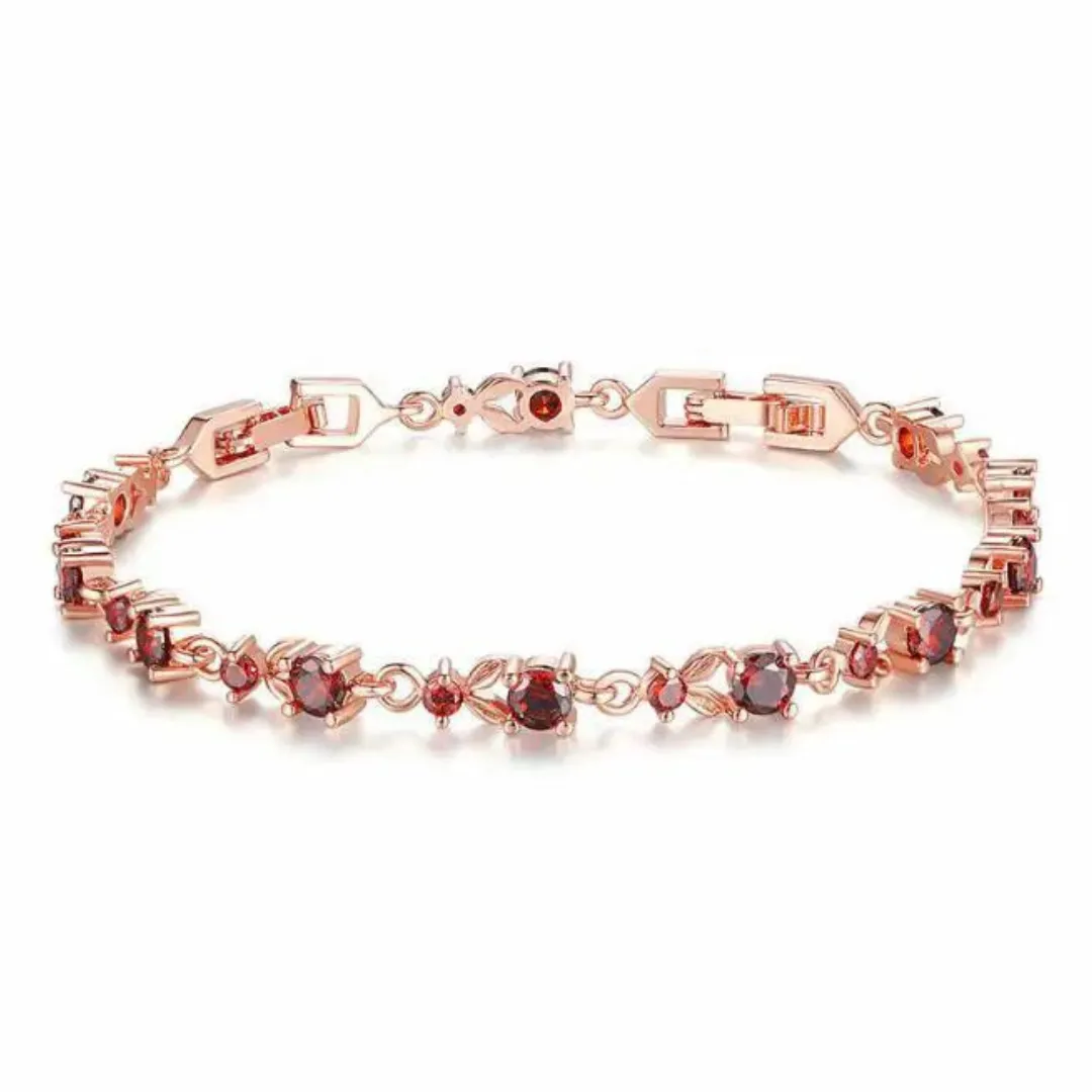 Chokore Garnet Linkchain Bracelet