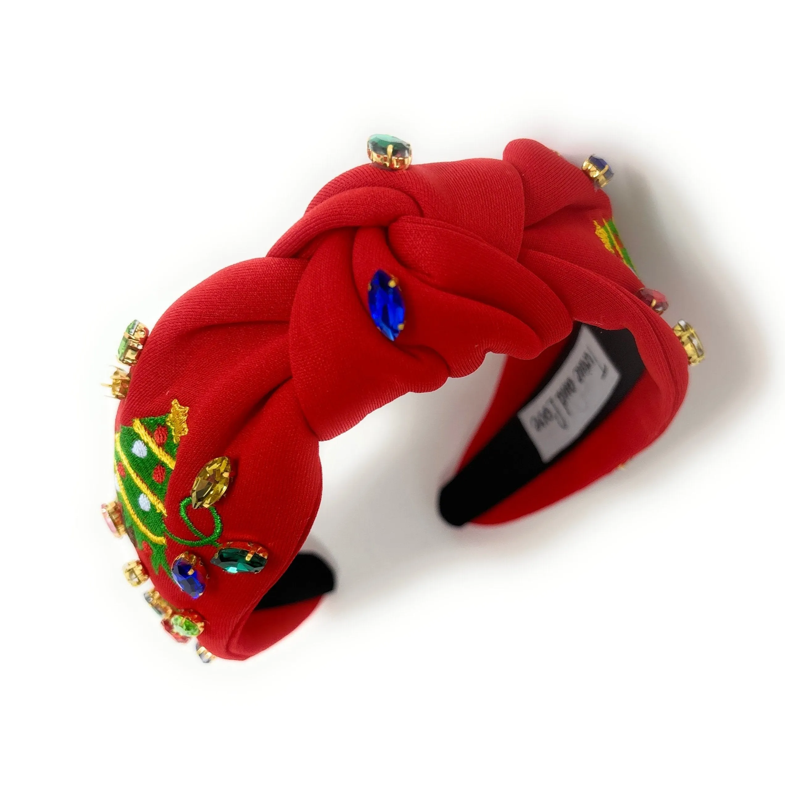 Christmas Lights Jeweled Knot Headband