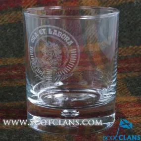 Clan Crest Whisky Glass with Ramsay Crest