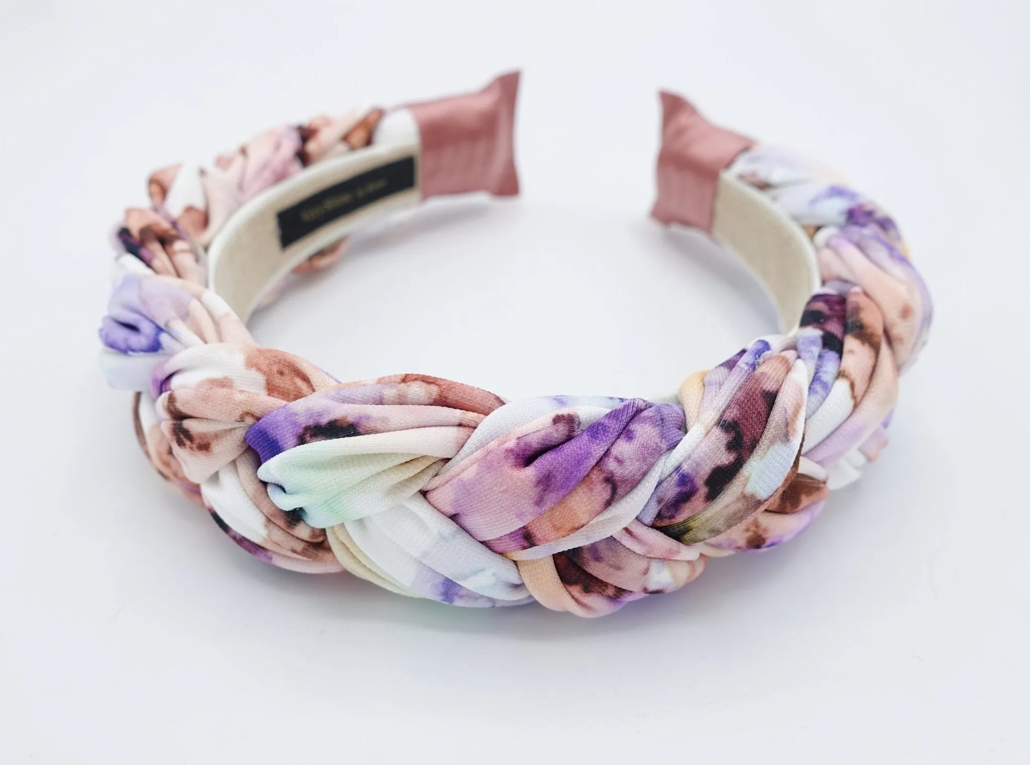 color gradation braided fashion tie dye headband woman stylish hairband hair accessory