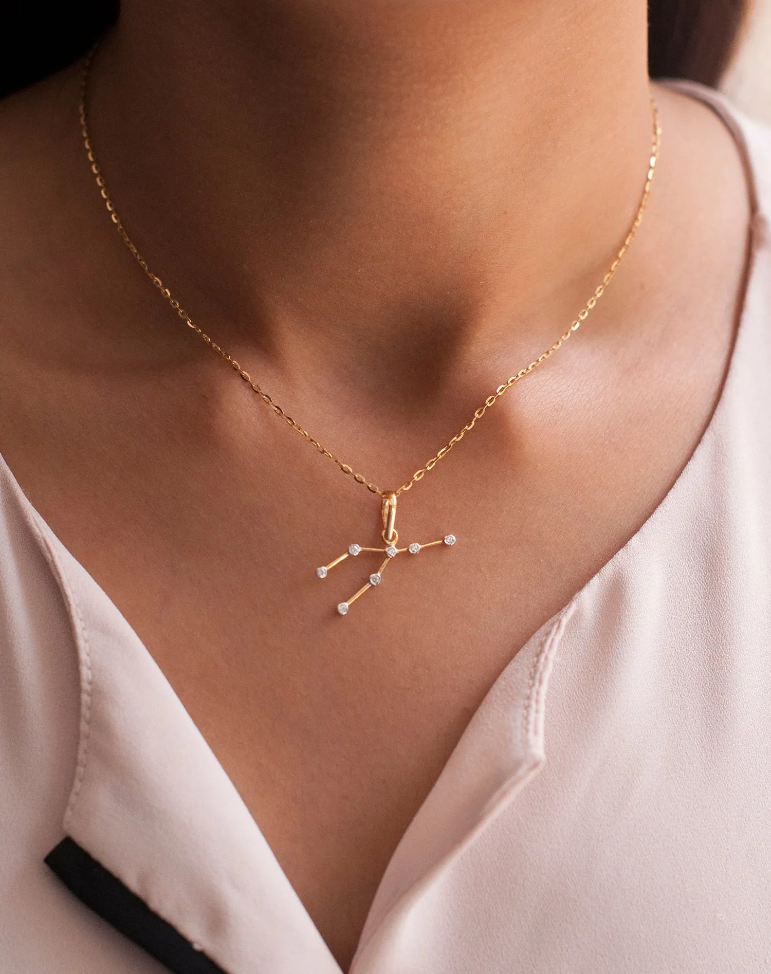 Constellation Charm Pendant - Taurus