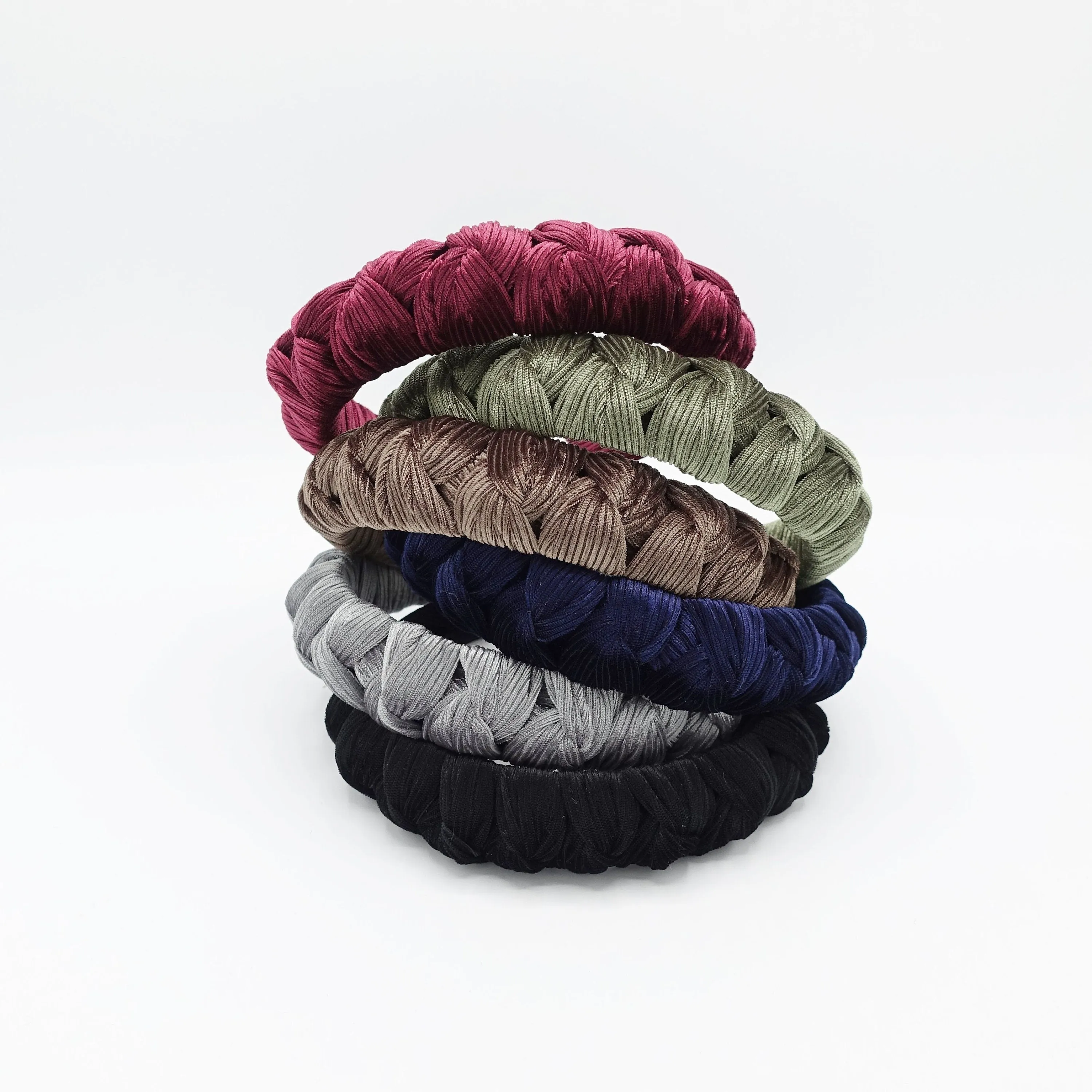 corduroy velvet multi top knot headband cute hairband for women