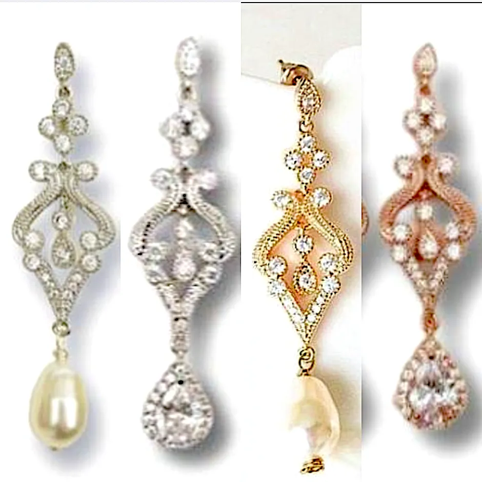 Deco Pearl Drop Earrings Iram