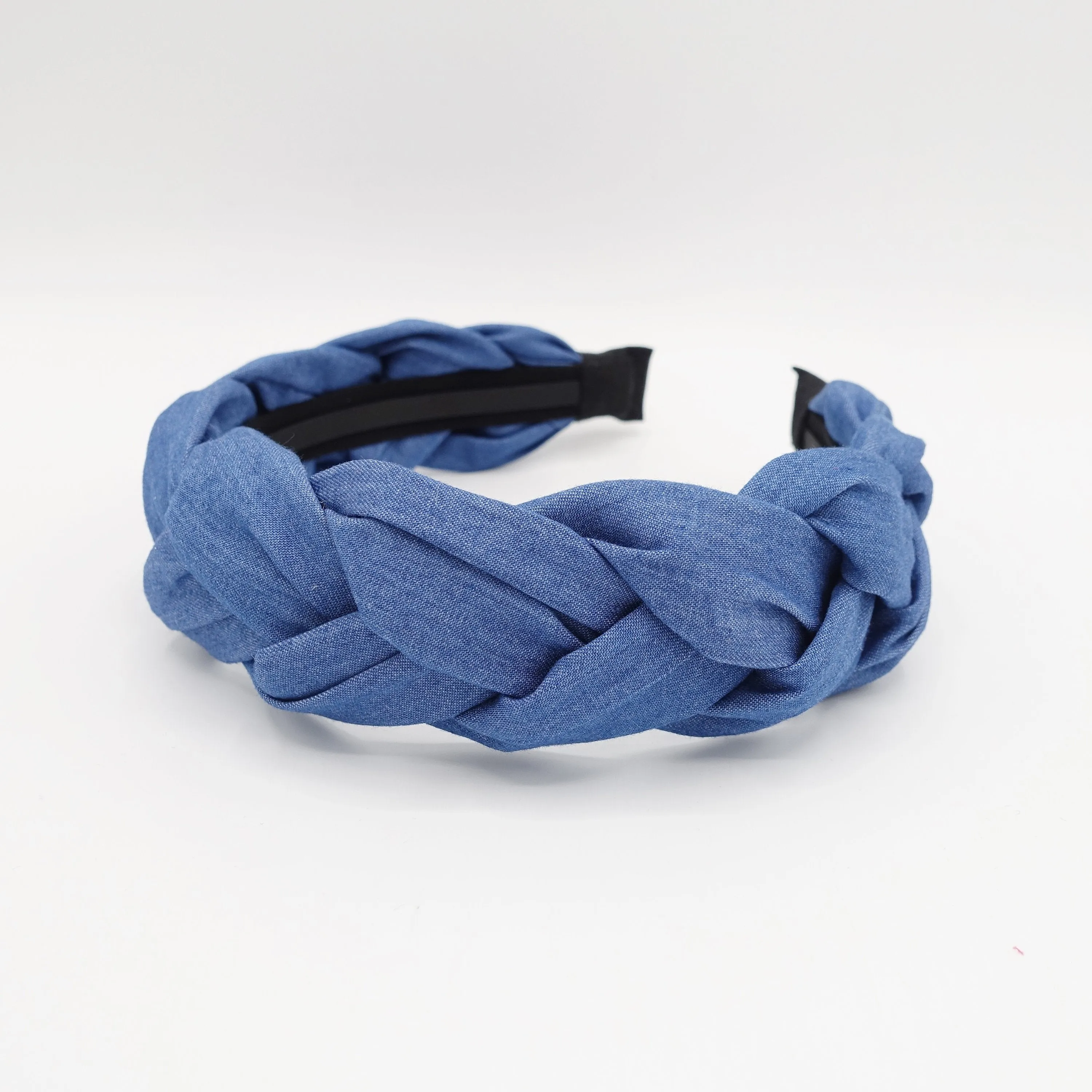 denim casual braided headband light version