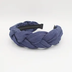 denim casual braided headband light version