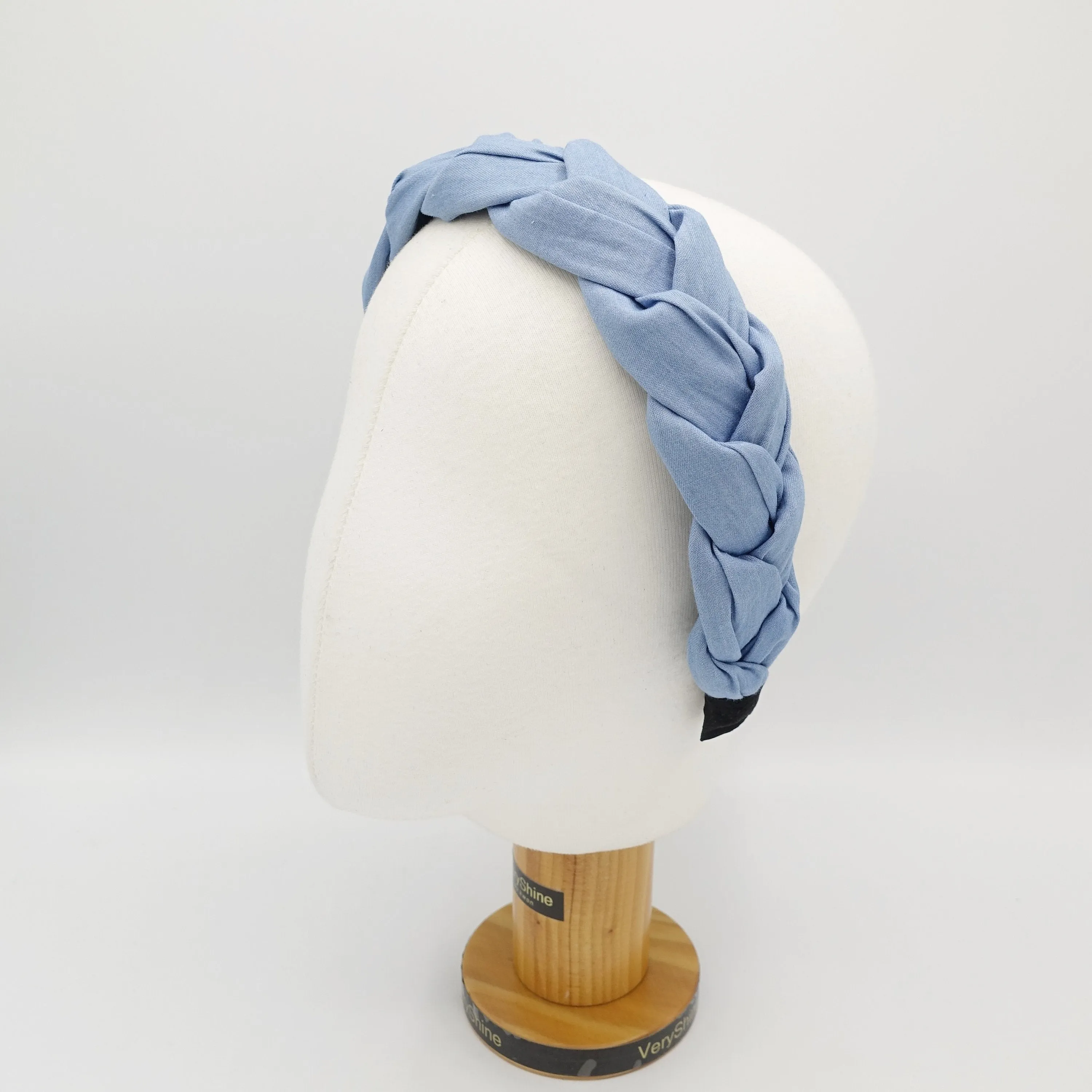 denim casual braided headband light version