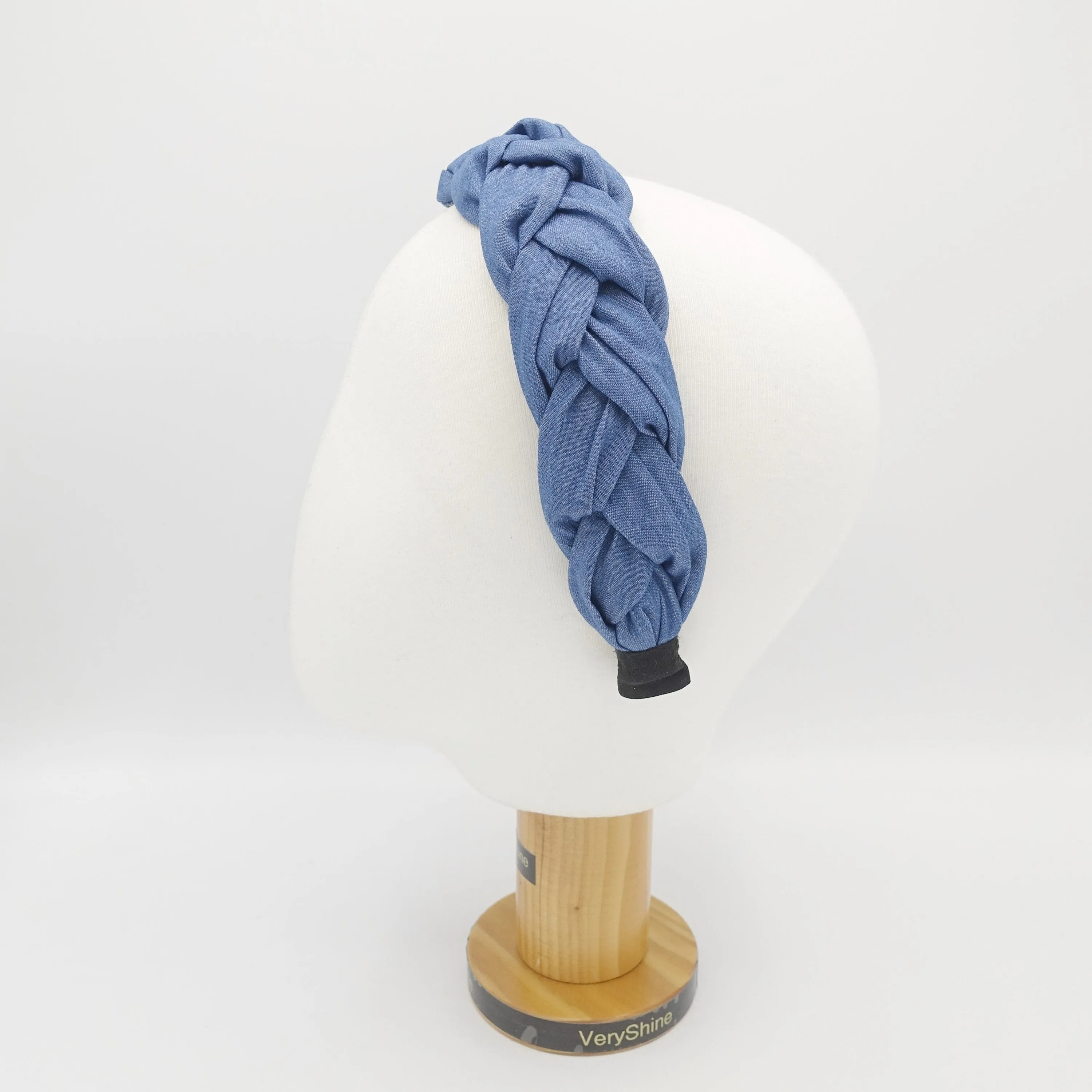 denim casual braided headband light version