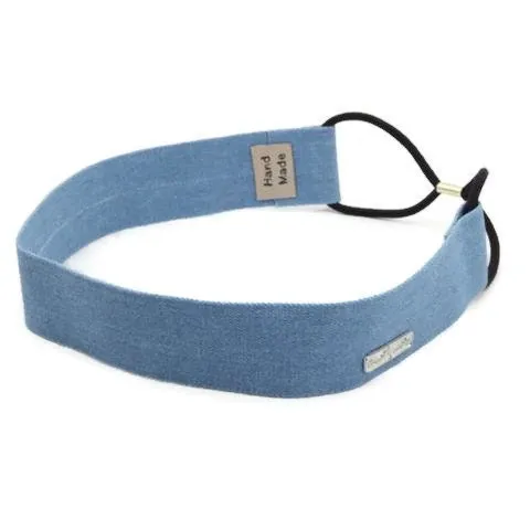 Denim Jean Simple Elastic Headband Women Adult Fashion Headband