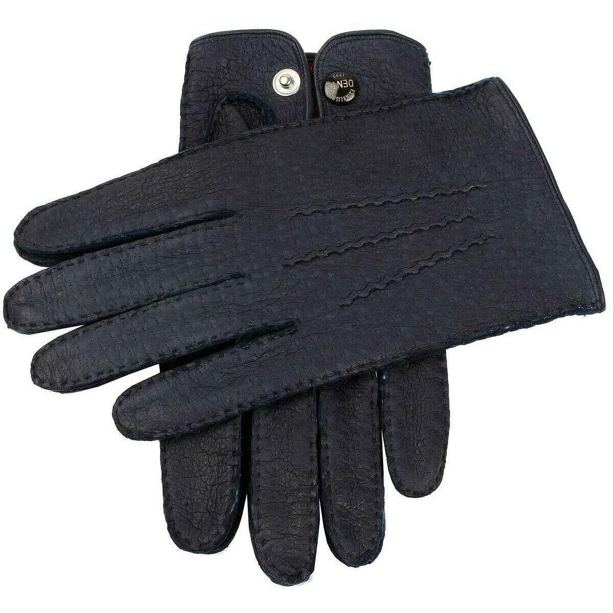 Dents Clifton Heritage Peccary Leather Gloves - Navy