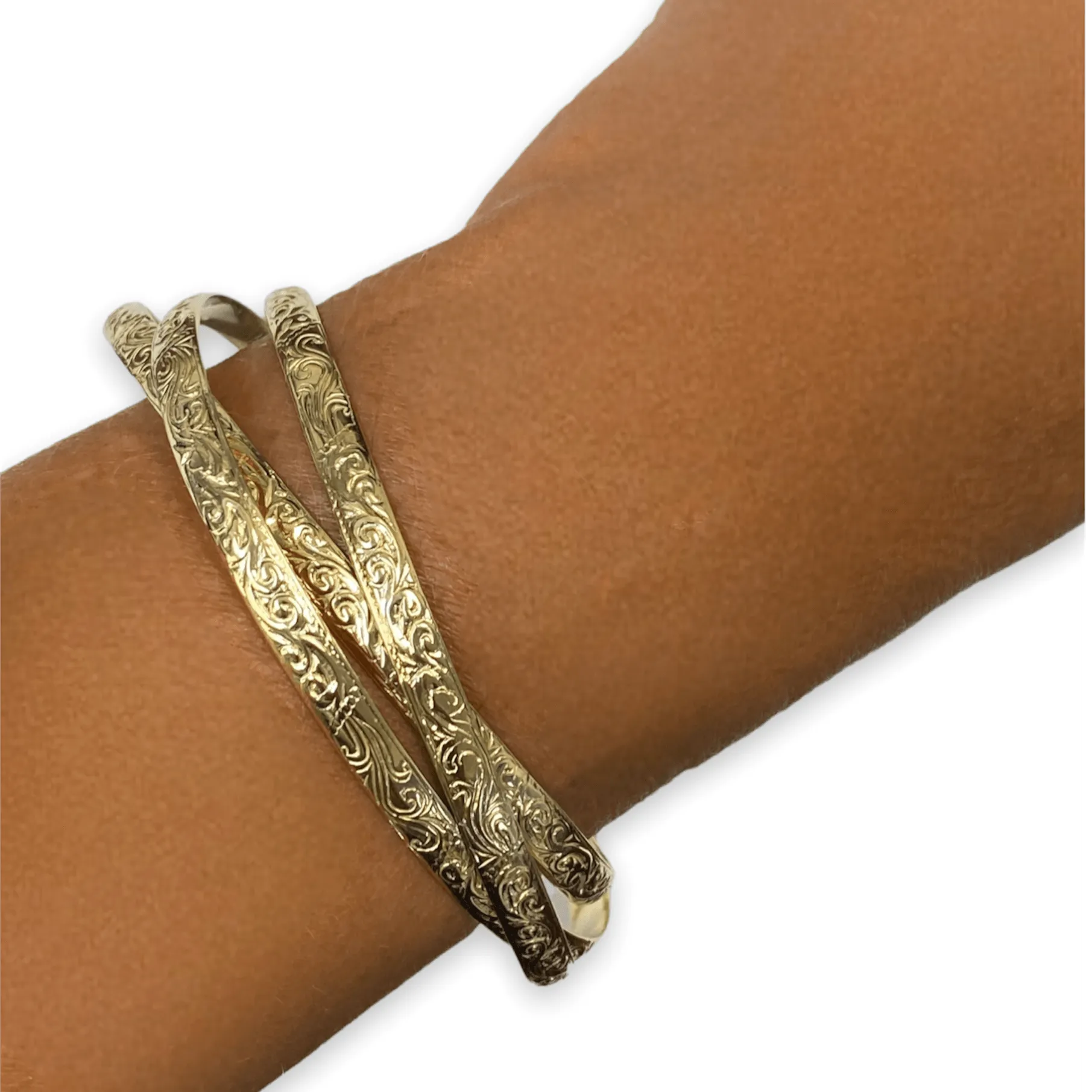 Diamond Moroccan style bangle bracelet