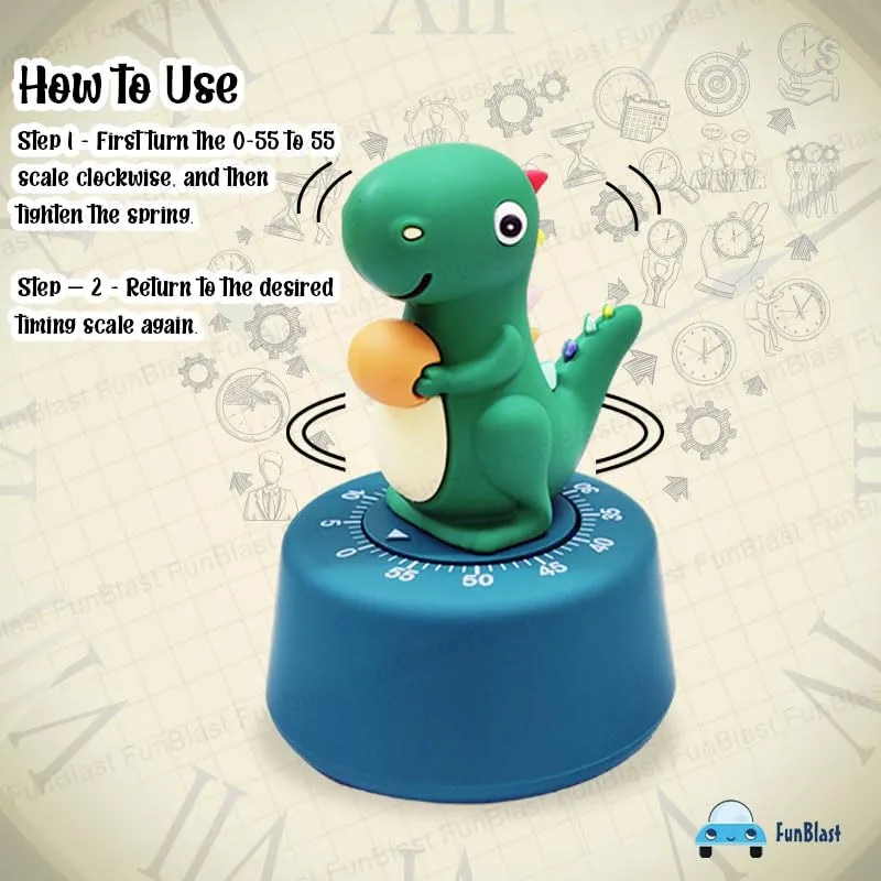 Dino Shape timer clock.