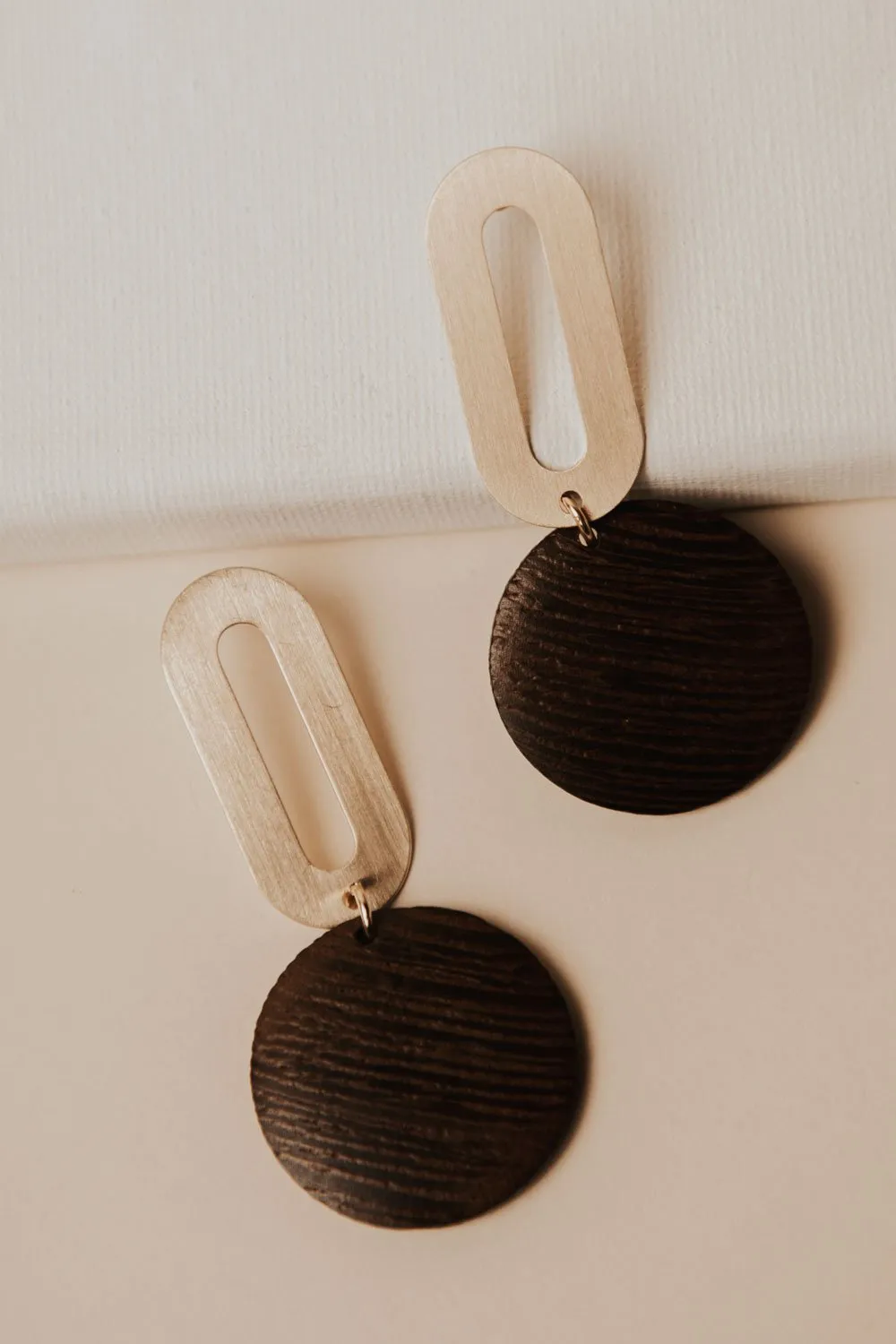 Drop Down Wooden Earrings