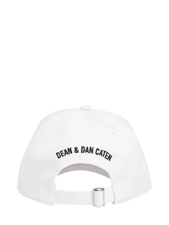 Dsquared2   Cotton gabardine hat w/ logo 