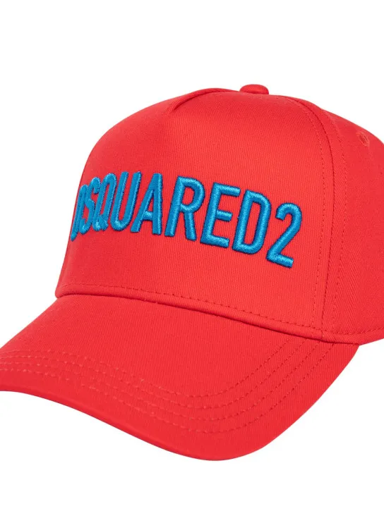 Dsquared2   Cotton gabardine hat w/ logo 