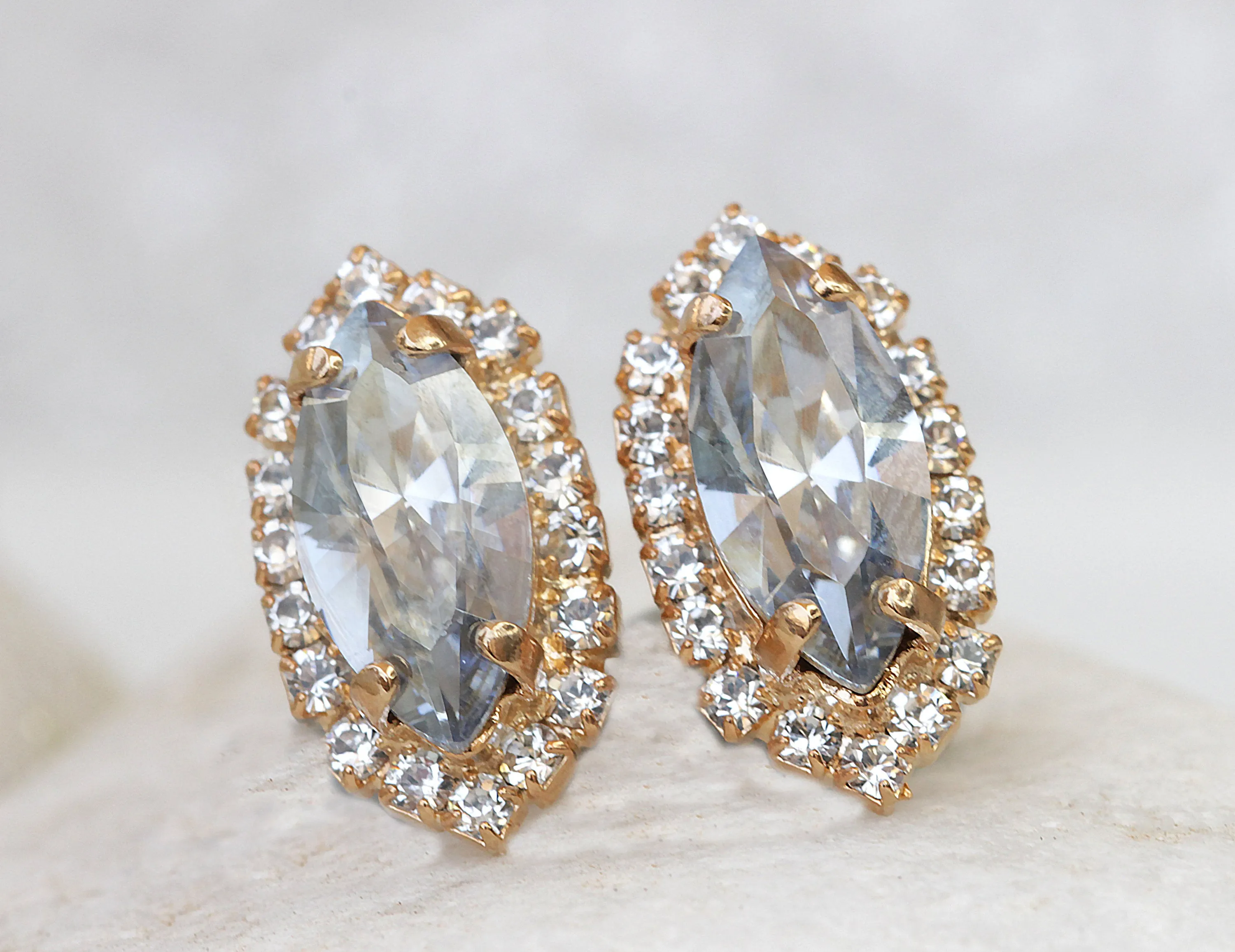 DUSTY BLUE BRIDAL Earrings