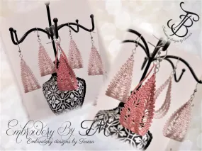 Earrings bobbin lace / 4x4 hoop