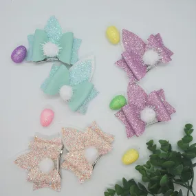 Easter Bunny ears Clips, set of Two