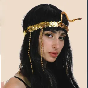 Egyptian Cleopatra’s Gold Snake Headband