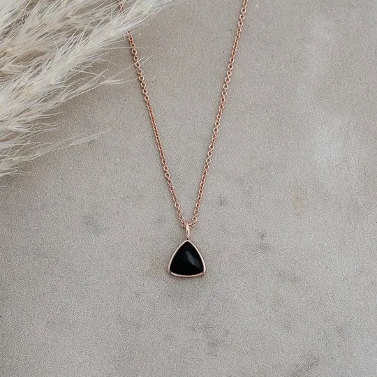 Elsie Black Onyx Pendant Necklaces