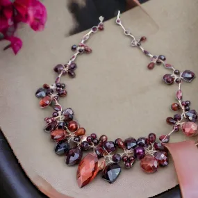 Enchanted Vine Garnet Necklace: A Symbol of Vitality and Elegance