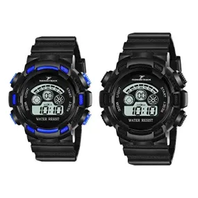 Fashion Track Analogue Digital Quartz  Watch Pack of -2