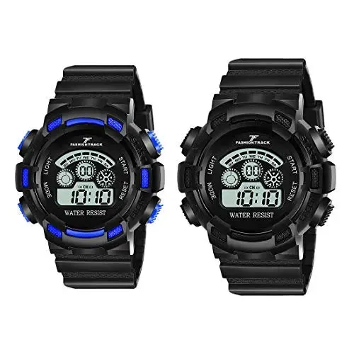 Fashion Track Analogue Digital Quartz  Watch Pack of -2