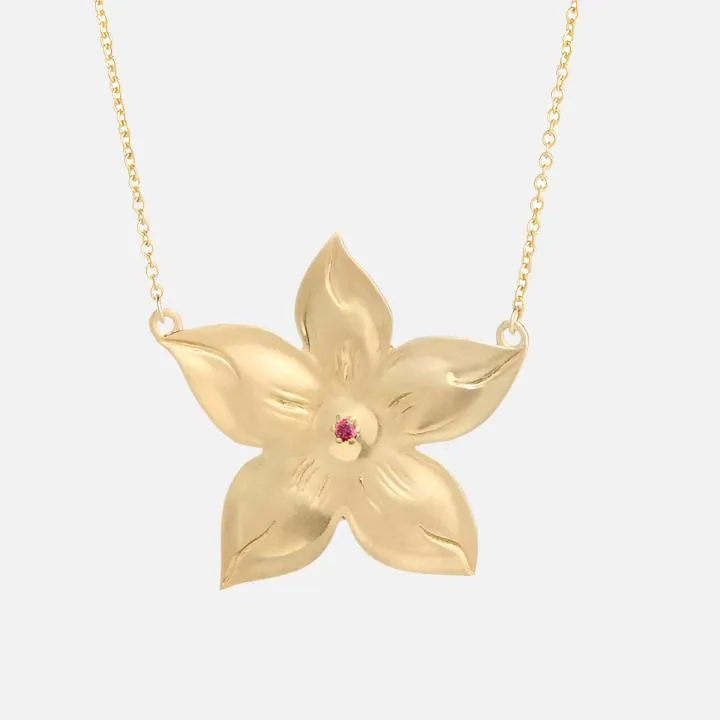 Fleur Necklace, Gold