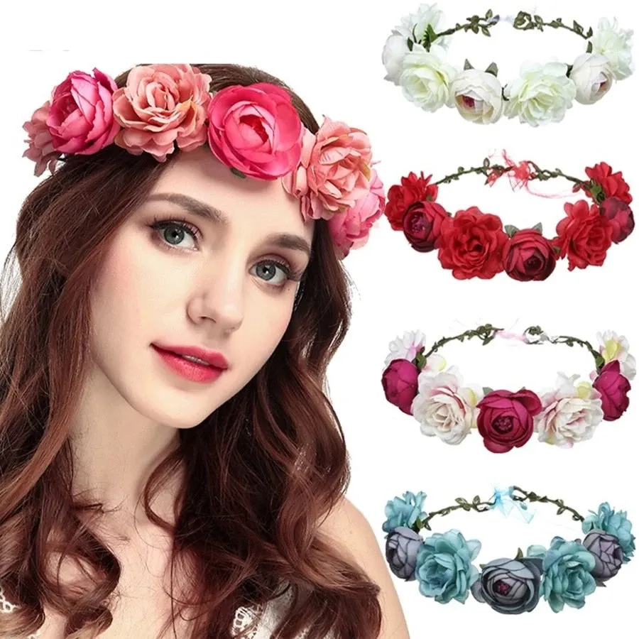 Floral Garland - Flower Girl Hair Accessories, Neutrals