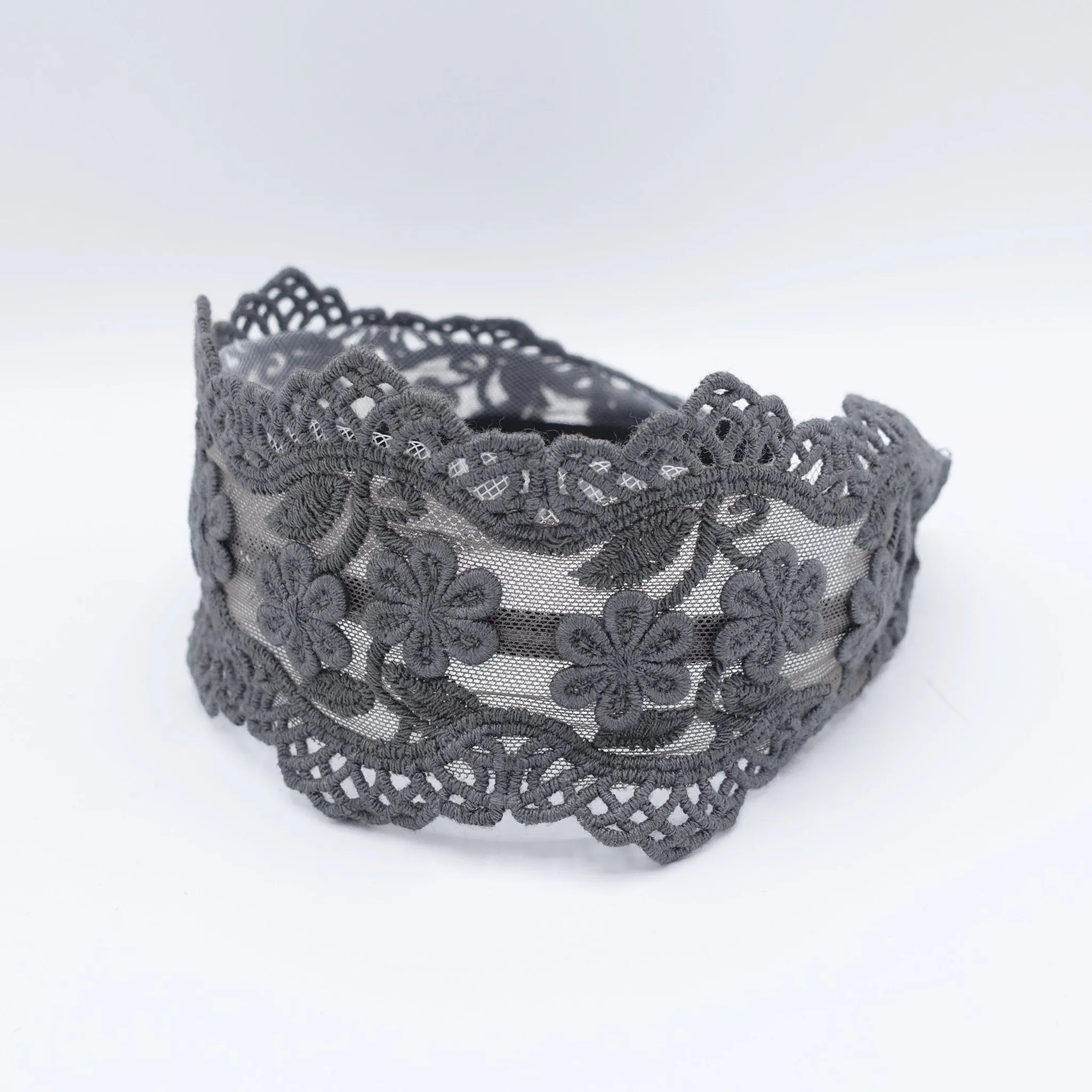 floral lace headband flat headband elegant women hair accessory