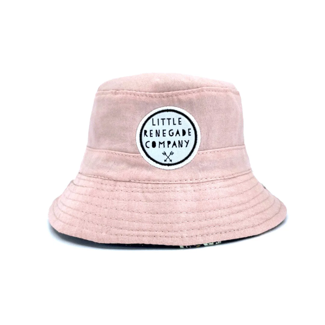 FLORAL VALENTINE REVERSIBLE BUCKET HAT - 4 Sizes