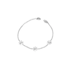 Flower Cubic Zirconia Bracelet