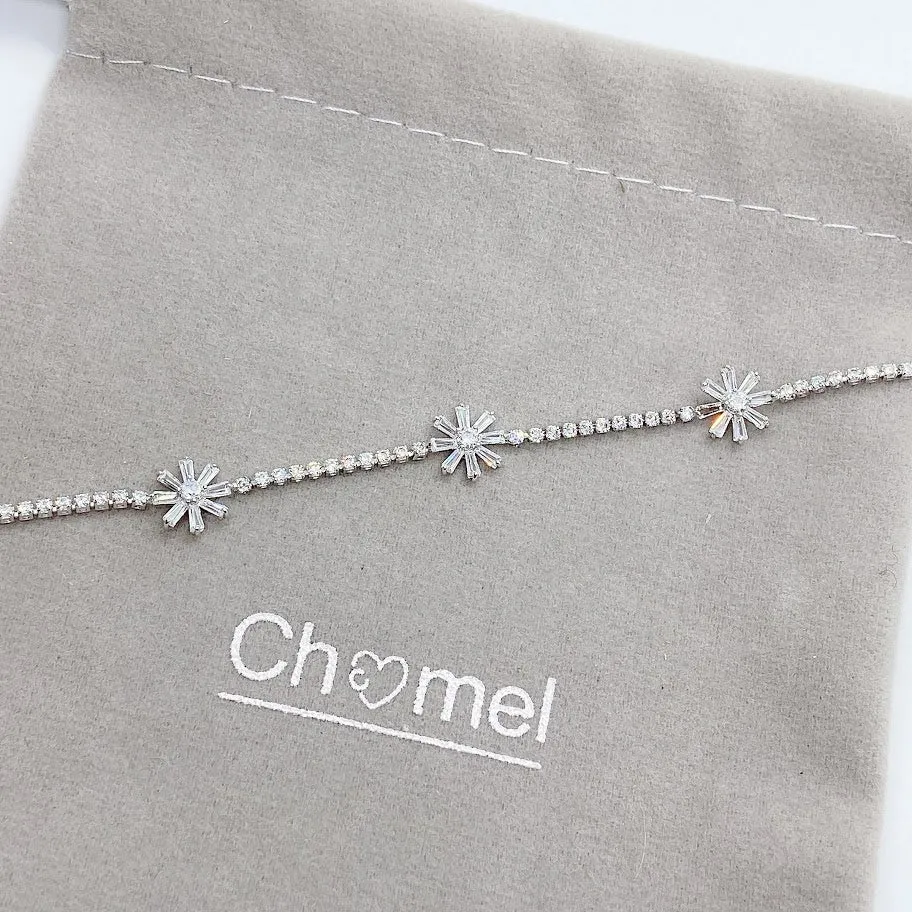 Flower Cubic Zirconia Bracelet