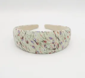 flower plant headband padded casual hairband