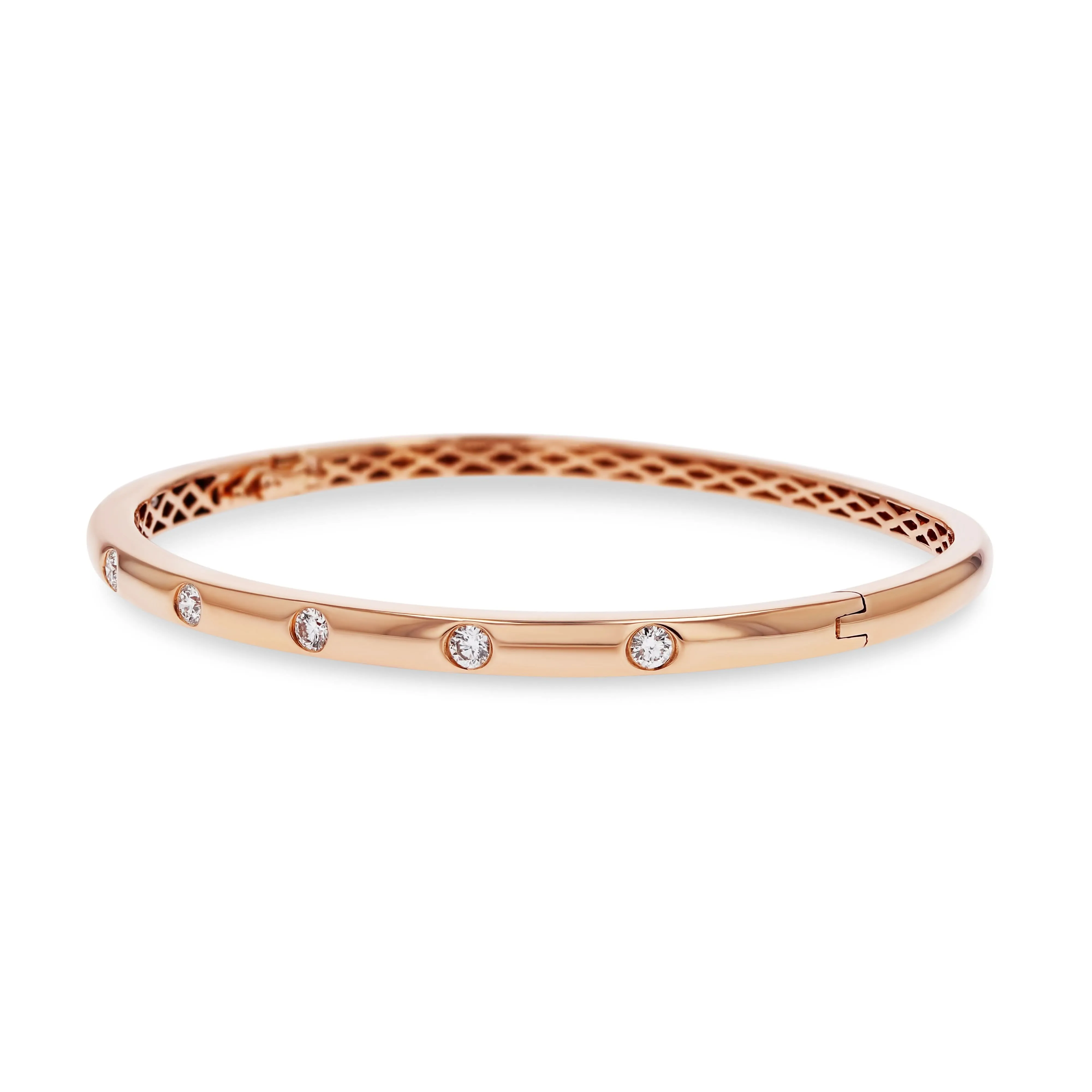 Flush-Set Diamond Bangle