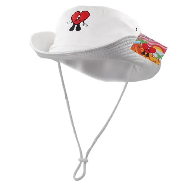 Foldable Cotton Embroidered Bucket Hat