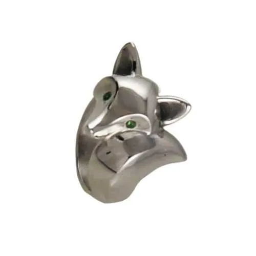 Fox Ring High Polish Finish Sterling Silver