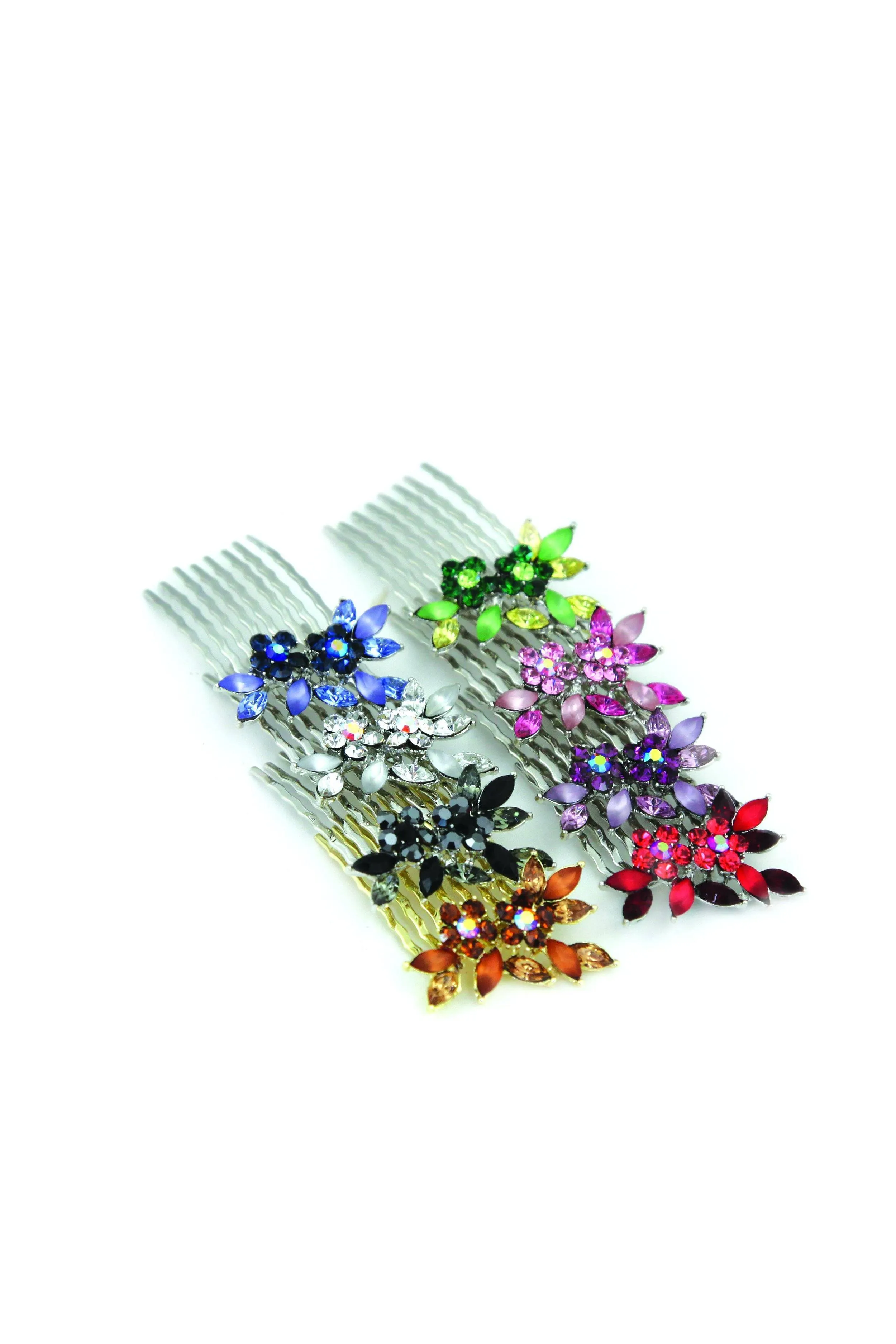 Frosted Vine Hair Combs (Pair)